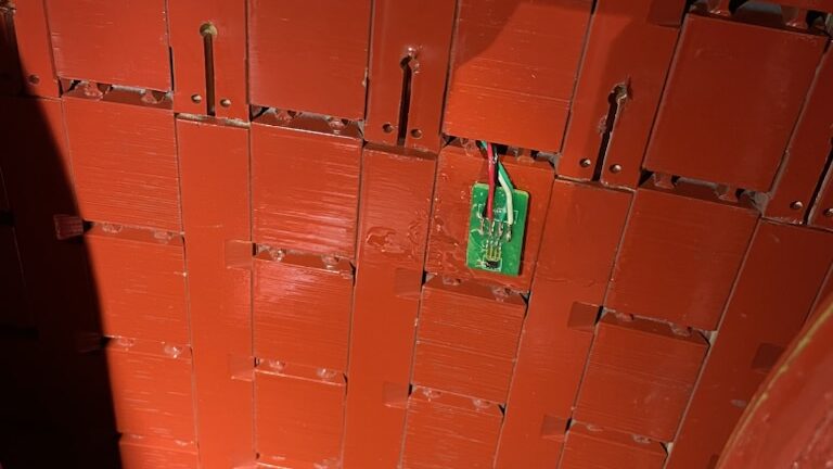 Hall sensor on stator tooth